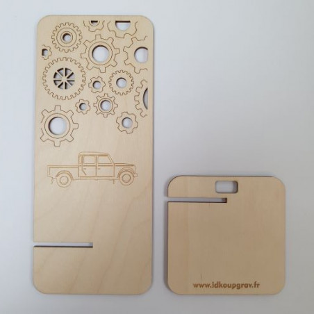 Support téléphone portable en bois Defender 130