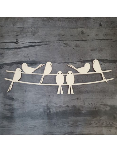 Maison d'oiseau murale en bois bricolage, accent d'oiseau