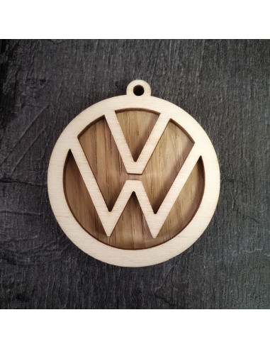 Porte clé en boi Volkswagen